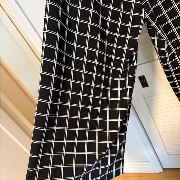 BloomChic Black and Gray Plaid Pants - Picture 4 of 6